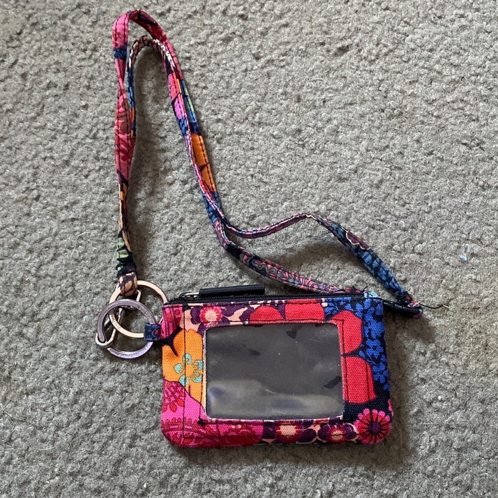 Vera Bradley lanyard with pouch